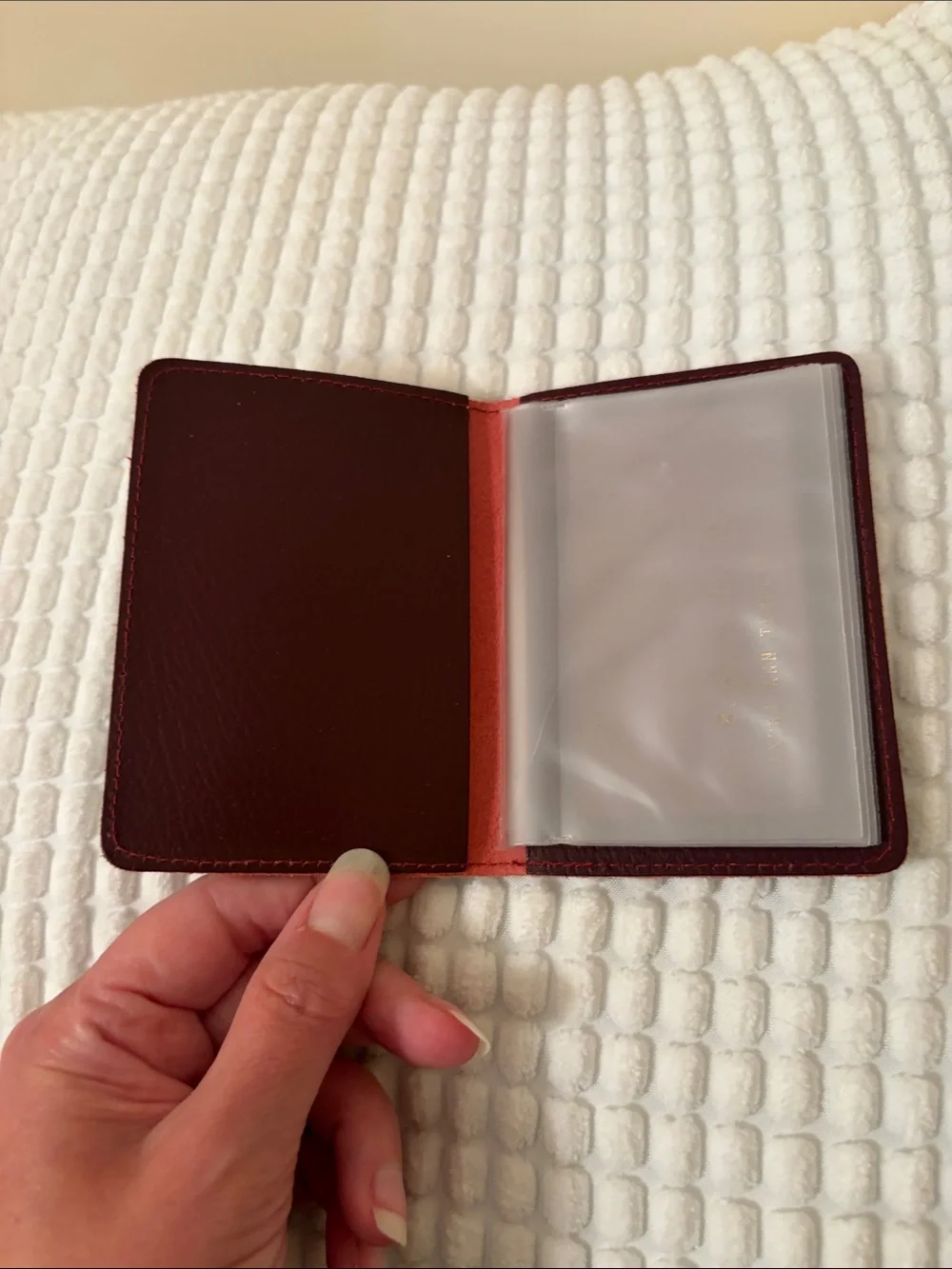 Tower of London leather credit card holder